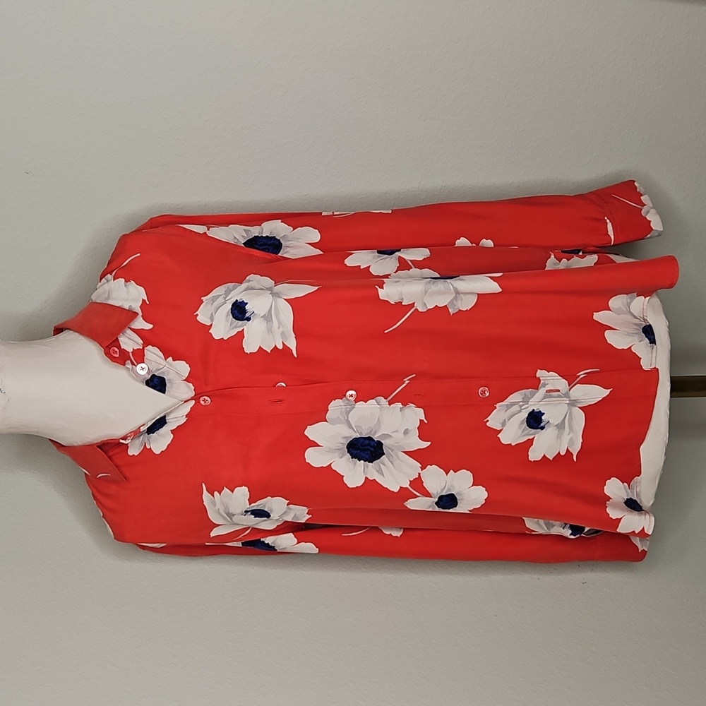 Equipment floral silk top